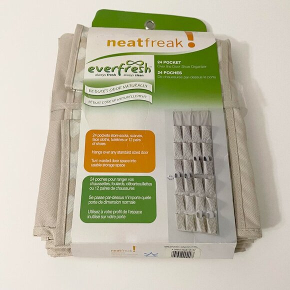 Neat Freak Everfresh 24 Pocket Over The Door Shoe Organizer - Picture 16 of 16